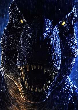 Close-up of a Tyrannosaurus Rex