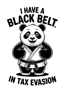 Panda with Black Belt in Tax Evasion