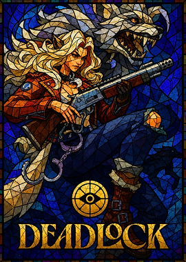 Deadlock Stained Glass Art
