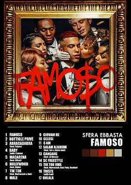 Sfera Ebbasta Famoso Album Cover
