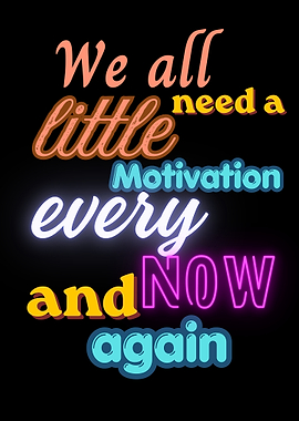 Motivational Text Art