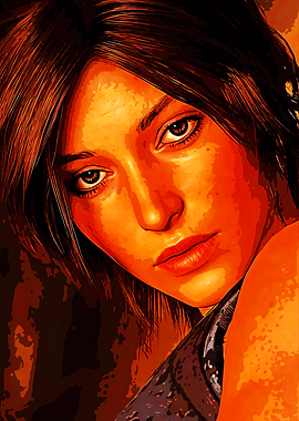 Digital Portrait of a Young Woman