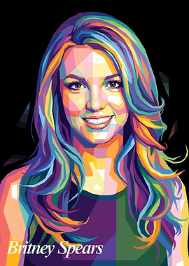 Britney Spears Pop Art Portrait