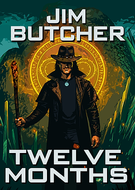 Jim Butcher Twelve Months Book Cover