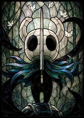 The Knight Stained Glass Art