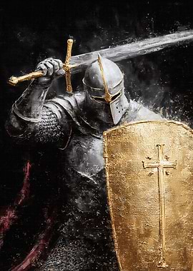 Knight with Sword and Shield