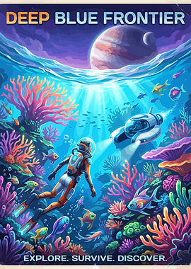 Deep Blue Frontier Poster