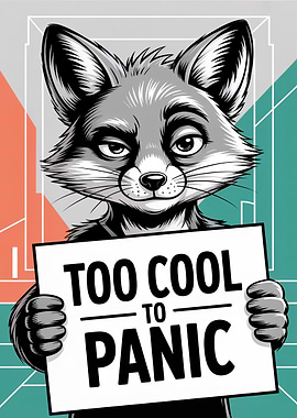 Fox 'Too Cool To Panic' Sign