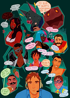 Comic Panel with Diverse Characters