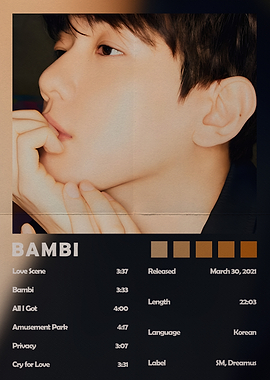 Baekhyun Bambi Album Poster