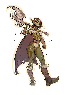 Female orc warrior