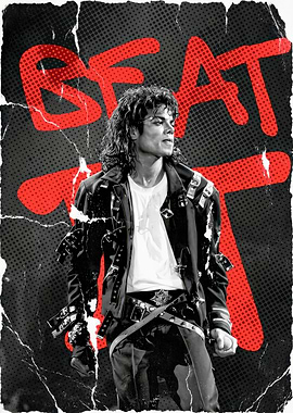 Michael Jackson Beat It Poster
