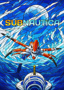 Subnautica Stained Glass Art