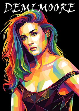 Demi Moore Pop Art Portrait