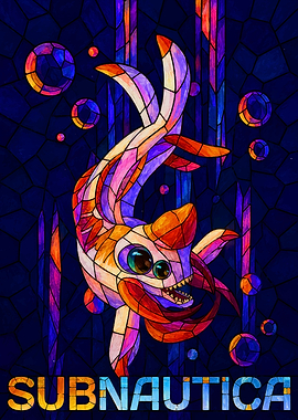 Subnautica Stained Glass Art