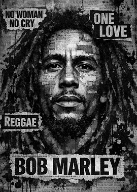 Bob Marley Reggae Portrait