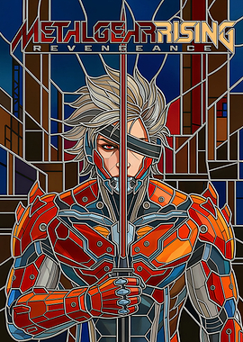Raiden Metal Gear Rising Stained Glass