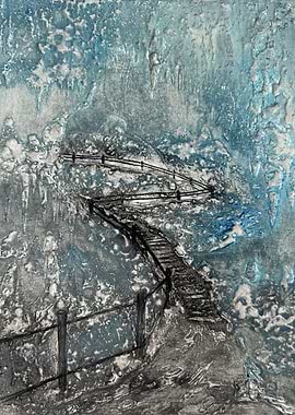 Winding Path with Railings - Hand drawn