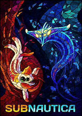 Subnautica Stained Glass Art
