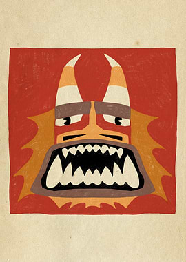 Dancing Diablitos - Monster Faces Illustrations