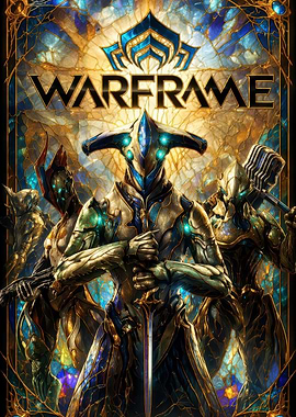 Warframe Stained Glass Art