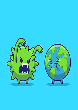 Virus attacking the Earth