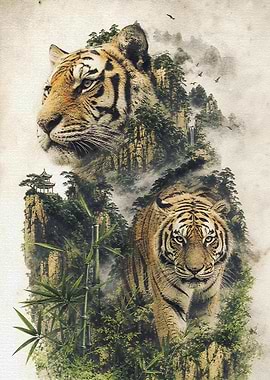 Tigers in Misty Mountains