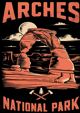 Arches National Park Vintage Poster