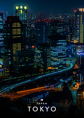 Tokyo Cityscape at Night