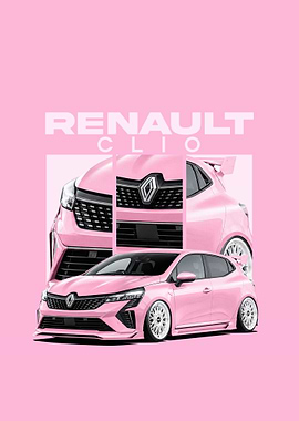 Pink Renault Clio concept