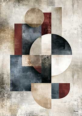 Wabi Sabi Japanese Geometry No. 06 – Quiet Luxury Zen Abstract Wall Art