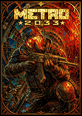 Metro 2033 Stained Glass Art