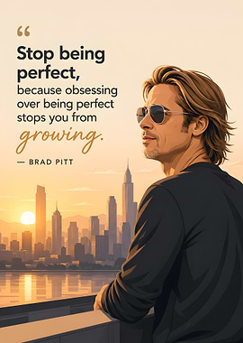 Brad Pitt quote about growth
