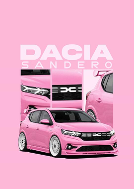 Pink Dacia Sandero Concept