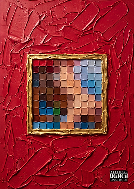 My Beautiful Dark Twisted Fantasy Album Cover Painting Art