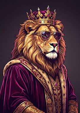 Lion King in Royal Attire