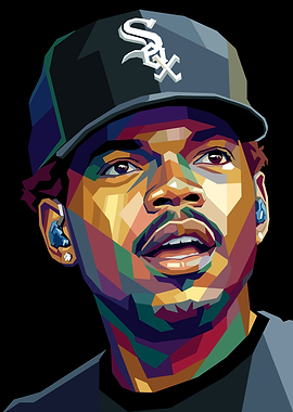 Chance the Rapper WPAP Portrait