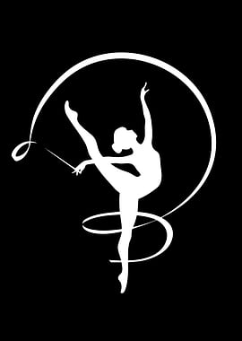 Rhythmic Gymnast with Ribbon