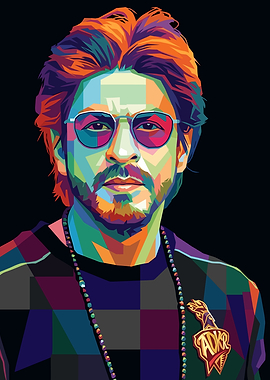 Shah Rukh Khan Pop Art Portrait