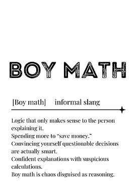 Boy Math Definition