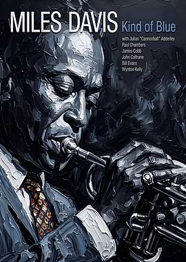 Kind of Blue Album Cover Painting Art