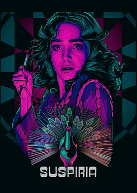 Suspiria Movie Poster with Peacock