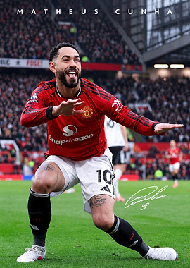Matheus Cunha celebrating a goal