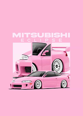 Pink Mitsubishi Eclipse