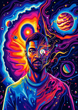 Cosmic Portrait of Kid Cudi
