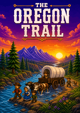 The Oregon Trail Game Art