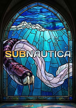 Subnautica Stained Glass Art