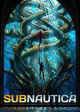 Subnautica Stained Glass Art