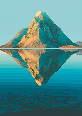 Mountain Reflection in Water
