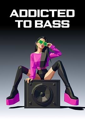 Addicted to Bass Woman on Speaker